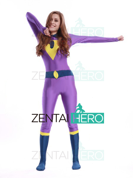 The Wonder Twins Jayna Cosplay Costume Skin-tight Spande